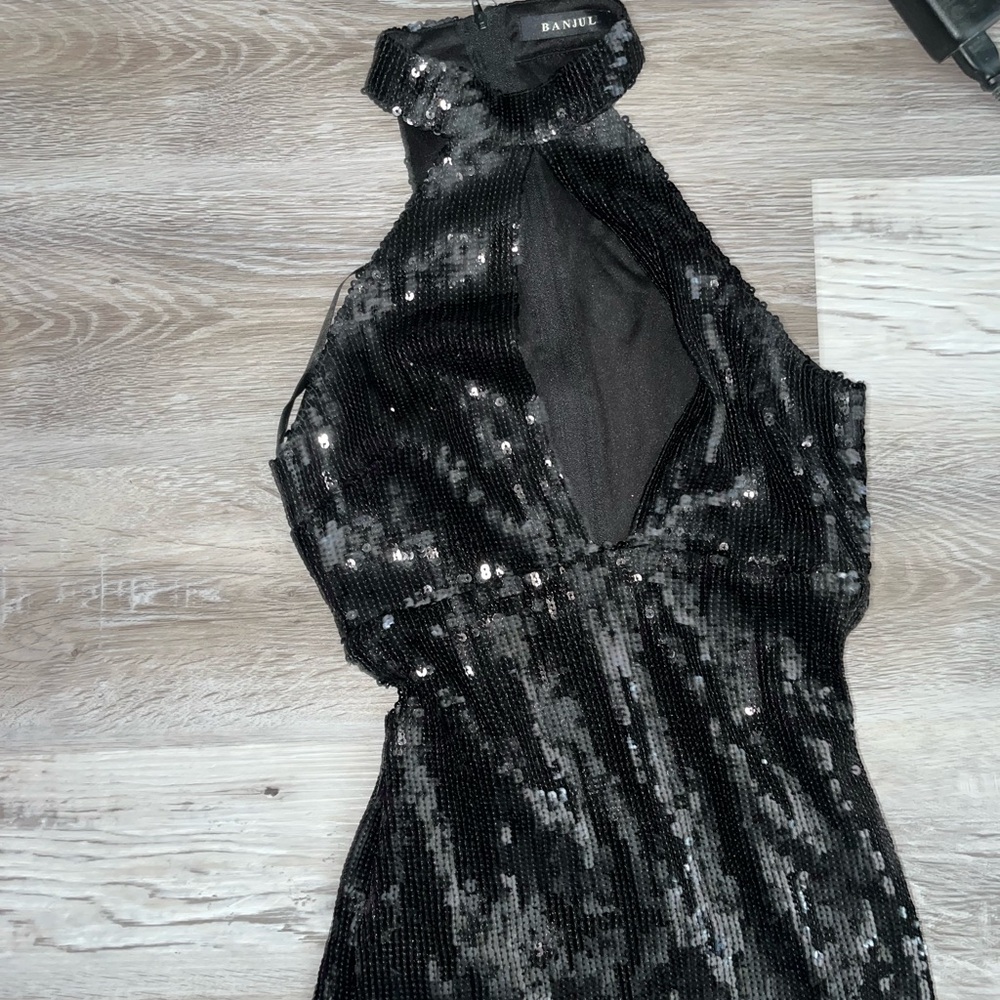 Black Sequin Dress